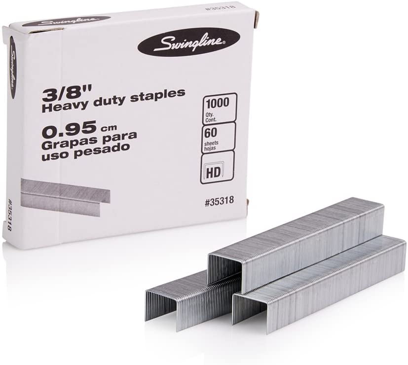 Swingline S.F. 13 Heavy Duty Staples, 3/8 Inch Leg Length, 60 Sheet
