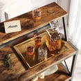 thumbnail image 4 of Bestier 3 Tier Liquor Bar Table Wine Bar Cabinet Coffee Station for Kitchen Rustic, 4 of 8