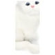 thumbnail image 1 of Gato de simulación blanco, juguete de gato falso de felpa atractivo y bonito con batería de 84mAh para decoraciones de regalo de juguete, 1 of 5