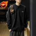 thumbnail image 3 of Camisetas tipo polo para hombre, sudaderas, tops con cuello, ropa masculina, cuello de calidad, talla grande, estética, oversize, invierno, social, 3 of 5