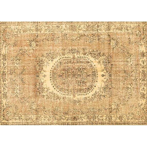 Ahgly Company Indoor Rectangle Persian Brown Traditional Area Rugs, 5' x 7'