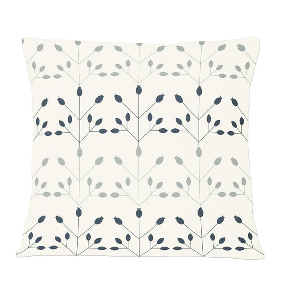 Designart Floral Retro Botanical Pattern I' Mid-Century Modern Throw Pillow - 12x20