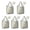 Pioneer Flower Floral, variant on 5 Pack Foldable Shopping Bag,Pioneer Flower Floral Print Pattern Reusable Grocery Bags with Pockets,Large Reusable Tote Bags with Handles Waterproof & Lightweight