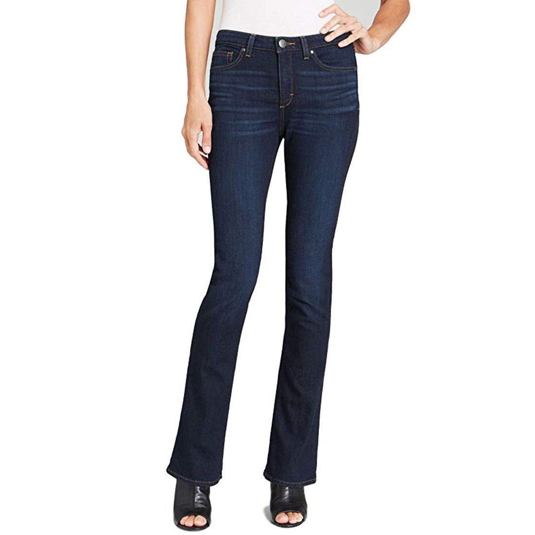Spanx Slim X Slim Boot Cut Jeans Rich Indigo, 27 - Walmart.com