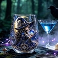 thumbnail image 5 of Witch Stemless Wine Glass Set, 6 Piece Gothic Crystal Ball Glass Cups for Halloween, Witch Themed Stemless Tumbler for Witchy Decor and Party Drinking, Vintage Style, 5 of 7