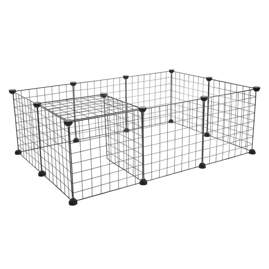 Customisable Fence for Small Animal Rabbit Guinea Pigs Metal Mesh Cage Pet Playpen with Door for Indoor Use Pet Products Portable Metal Wire Yard Fence