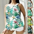 thumbnail image 5 of Feimerou Womens Plus Size Swimsuits with Boyshorts Tummy Control Modest Floral Printed Two Piece Tankini Bathing Suits Athletic Swimwear, 5 of 5