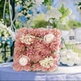 thumbnail image 6 of Artificial Panel Decorative Silk Flower Panels Flower Arrangements Background Backdrop for Wedding Outdoor Indoor Decoration Lotus Color Pink, 6 of 9