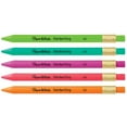 Paper Mate Handwriting Triangular Mechanical Pencils, HB 2 Lead (1.3mm), Fun Barrel Colors, 5