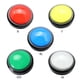 thumbnail image 2 of Botón pulsador redondo grande de 100 mm Led iluminado con microinterruptor para bricolaje Arcade-Blanco- Bolígrafo Bolígrafo Bolígrafo de papelería, 2 of 5