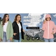 thumbnail image 3 of Rosvigor Women Lightweight Jackets Hooded Windbreaker Women Portable Waterproof Raincoat Hiking Travel Jackets, 3 of 6