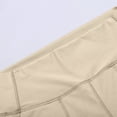 thumbnail image 6 of Lixiuxyad Baggy Wide Leg Pants High Waist Yoga Pants For Women Solid Color Capri Leggings Stretchy Fitness Sports Cropped Tights Beige, 6 of 6