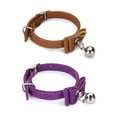 thumbnail image 2 of Methold Collares ajustables de cuero PU para cachorros y gatos, apropiados y elegantes para bebés de piel, hebillas ajustables Suministros para perros, 2 of 3