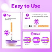 شرائط اختبار الحمل المبكر - 30 حزمة اختبار الحمل للكشف المبكر مدعوم من Premom Ovulation Predictor iOS و Android APP