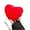 Red, variant on Mini Coin Purse Heart Shape Crossbody Handbag Shoulder Bag Wallet for Womens