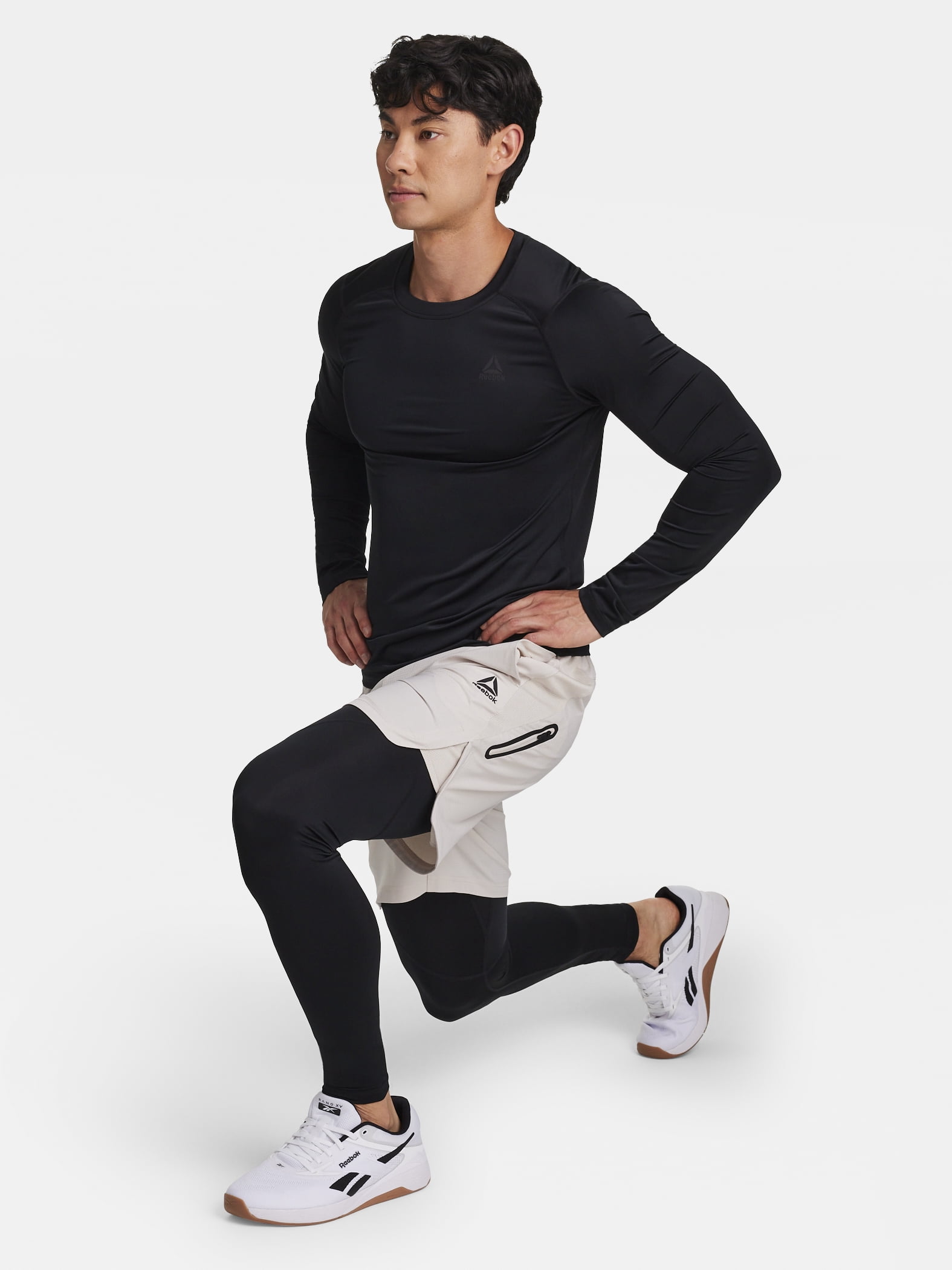 Reebok Men's and Big Men's Kinetic Compression Leggings, Sizes XS-5XL