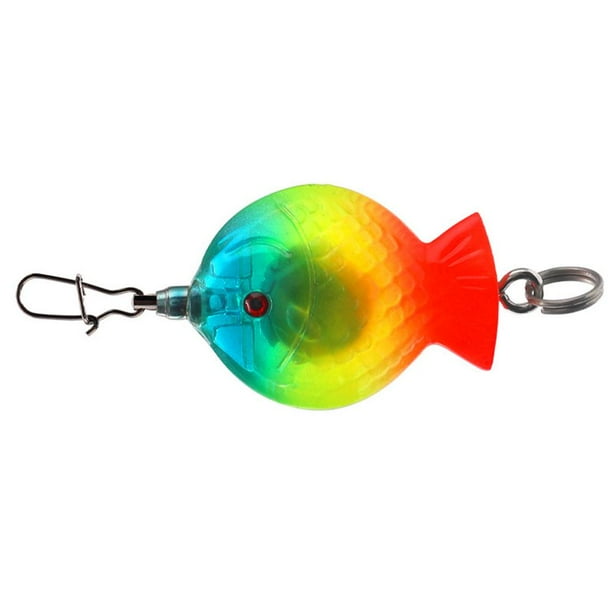 Luz de trampa de señuelo de pesca de caída profunda LED Lámpara de destello subacuático (B azul rojo)