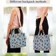 thumbnail image 4 of FORMRS Womens Corduroy Tote Bag Crossbody Shoulder Purse Handbag with Detachable Strap, Cartoon Hockey Pattern, 4 of 7