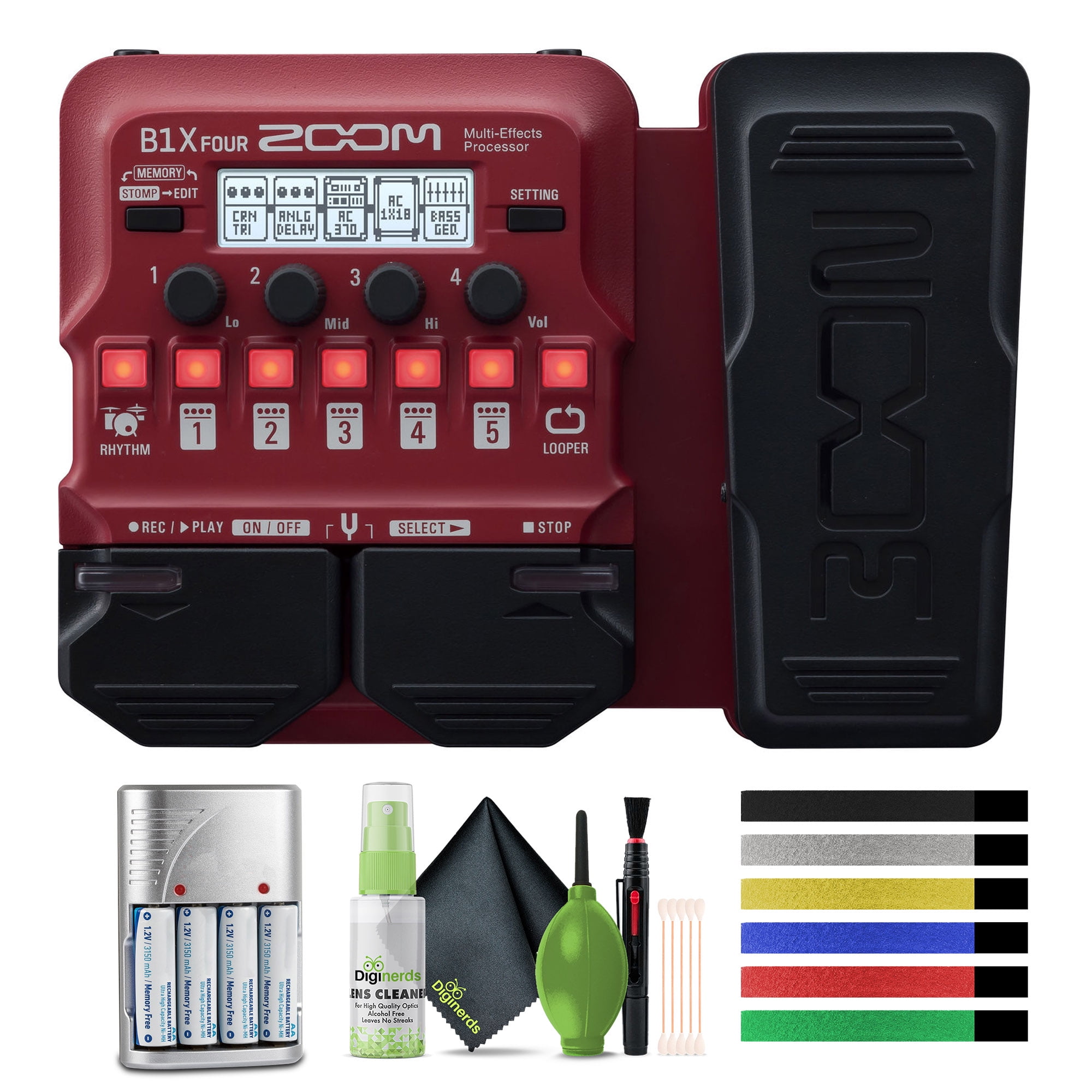 Zoom B1X Four Bass Multi-Effects Pedal with Expression Pedal
