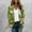 Green, variant on Sakmal Blue Women'S 2024 Winter Fashion Clothes Cover-Up Lightweight Elbow-Length Chiffon Loose Fit Cardigan Floral Ladies Coat