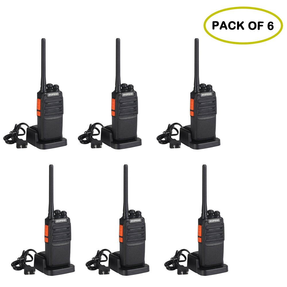 6 Pieces Walkie Talkies for Adults Long Range up to 2.5 Miles