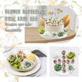 thumbnail image 2 of Threns 27Pcs Flowers Cake Decorations Set Gold Butterflies Cake Ornaments Reusable Birthday Cake Decor, 2 of 7