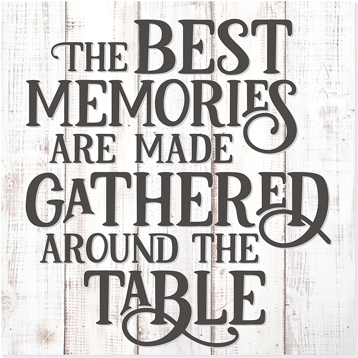 The Best Memories Are Made Gathered At The Table Rustic Wood Wall Sign