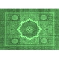 thumbnail image 1 of Ahgly Company Indoor Rectangle Abstract Emerald Green Modern Area Rugs, 6' x 9', 1 of 4