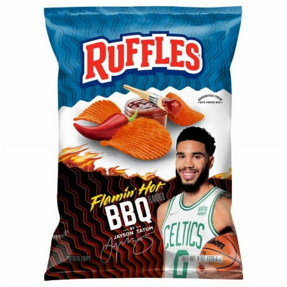 2X-Ruffles Flamin' Hot BBQ Potato Chips - 8 oz