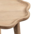 thumbnail image 6 of Kate and Laurel Alezar Modern Wooden Round Side Table, 15 x 15 x 22, Light Natural, Transitional Solid Wood End Table with Wavy Edge for Teen Bedroom Nightstand or Dorm Room Decor, 6 of 9