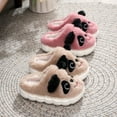thumbnail image 3 of XIMIN Kids Cotton Slippers Soft Thick Soled Cute Cartoon Animal Panda Slippers Comfortable Memory Foam Warm Slippers Girls House Slippers Plush Slip on Shoes, 3 of 8