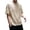 Beige, variant on Mens T Shirts Solid Crew Neck Short Sleeve Mens New Clothing,White,4XL