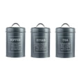 thumbnail image 2 of Juego de 3 Botes de Cocina Sunnimix con Tapas Herméticas 1200ml Gris, 2 of 8