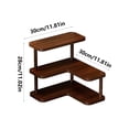 thumbnail image 3 of Tepsmf L Shaped Wooden Multi Tier Corner Shelf Desktop Organizer for Cosmetics Kitchenware and Tea Cups Display, 3 of 6