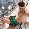 thumbnail image 2 of luoweisi Men's Beach Shorts Quick Dry Swim Trunks with Mesh Lining Seahorse M, 2 of 5