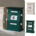 thumbnail image 3 of Desk Retro Calendar Blocks Desk Date Display Desk Decorations Green, 3 of 5