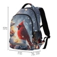 thumbnail image 3 of ALAZA Cardinal on Christmas Tree Backpack Elementary School Bag Bookbag Travel Rucksack, 3 of 7