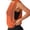 Orange, variant on Ahabrexf Womens Hoodie Solid Color Sporty Loose Sleeveless Hooded Top for Casual Daily Wear Spring Summer