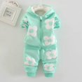 thumbnail image 1 of Ropa de niña recién nacida Conjunto de invierno Niños Otoño e invierno Grueso Cálido Suéter con capucha informal + Pantalones Chándales de oso lindo de dibujos animadosS-80 (6M-12M) Gao Jinjia LED, 1 of 2