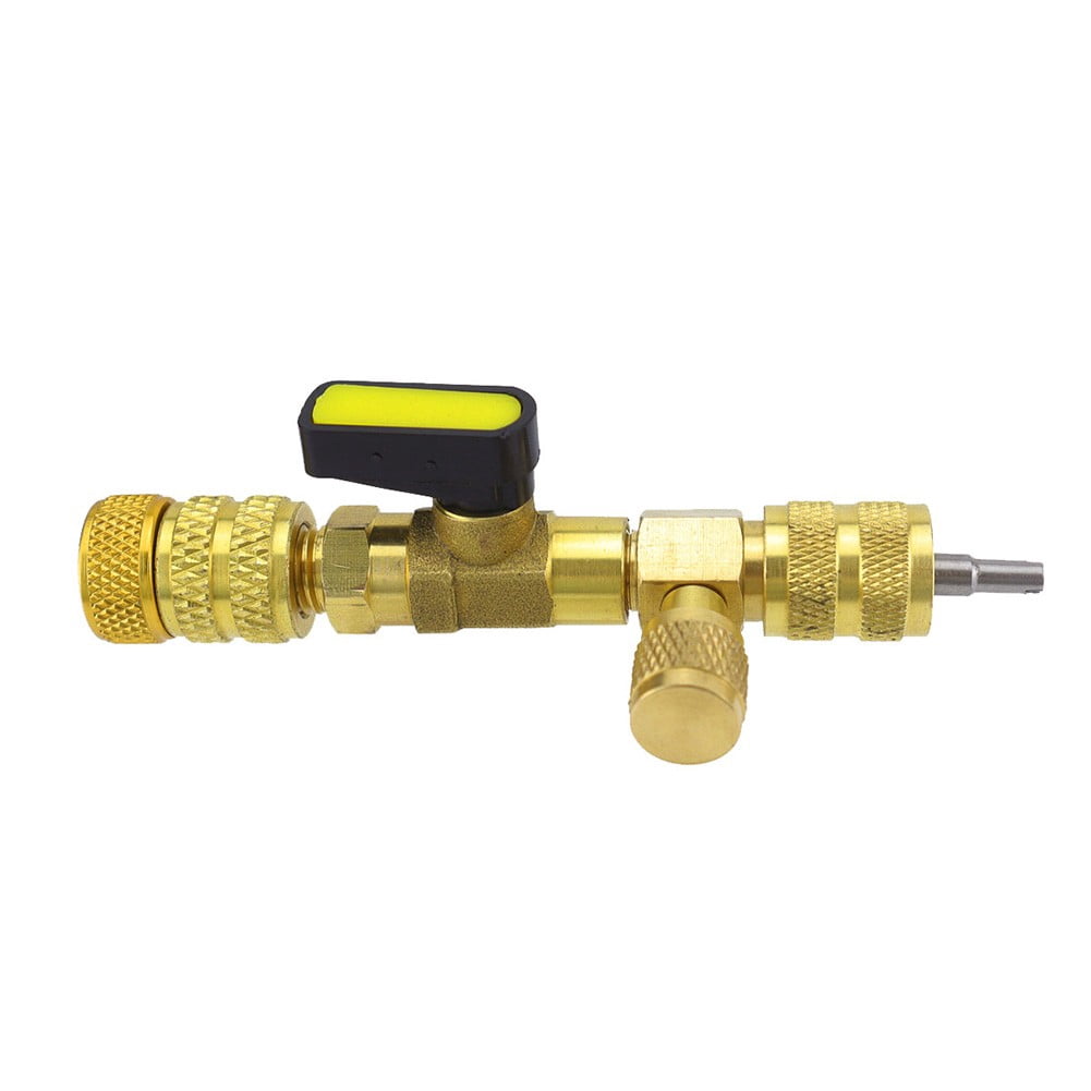 yaaqii Valve core remover installation Air conditioner repair tool with brass adapter