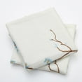 thumbnail image 2 of Home Soft Things Embroidery Canvas Throw Pillow Cover Pillow Case 2 Piece Set - Cherry Blossom - Light Blue - 14" x 26" LUMBAR, 2 of 3