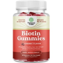 Natural Biotin Gummies for Hair Growth - Biotin Vitamins Hair Skin and Nails Gummies for Women and Men - Growth Vitamins Women with Pantothenic Acid
