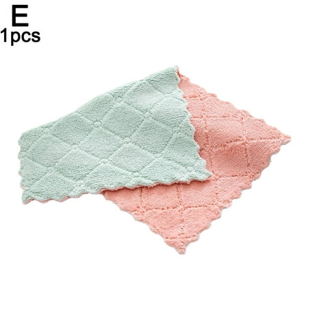 

Microfiber Cleaning Rags Super Absorbent Kitchen Dish Cleaning 1X Towel S5K1