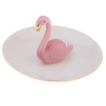 thumbnail image 6 of Ceramic Holder Jewelry Dish Decorative Necklace Jewelry Organizer Tray Pink Flamingo, 6 of 8
