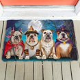 thumbnail image 4 of CLOOCL-Felpudo de Halloween con estampado 3D, felpudo absorbente, antideslizante, con estampado de animales, perros, Pit Bull House, 4 of 4