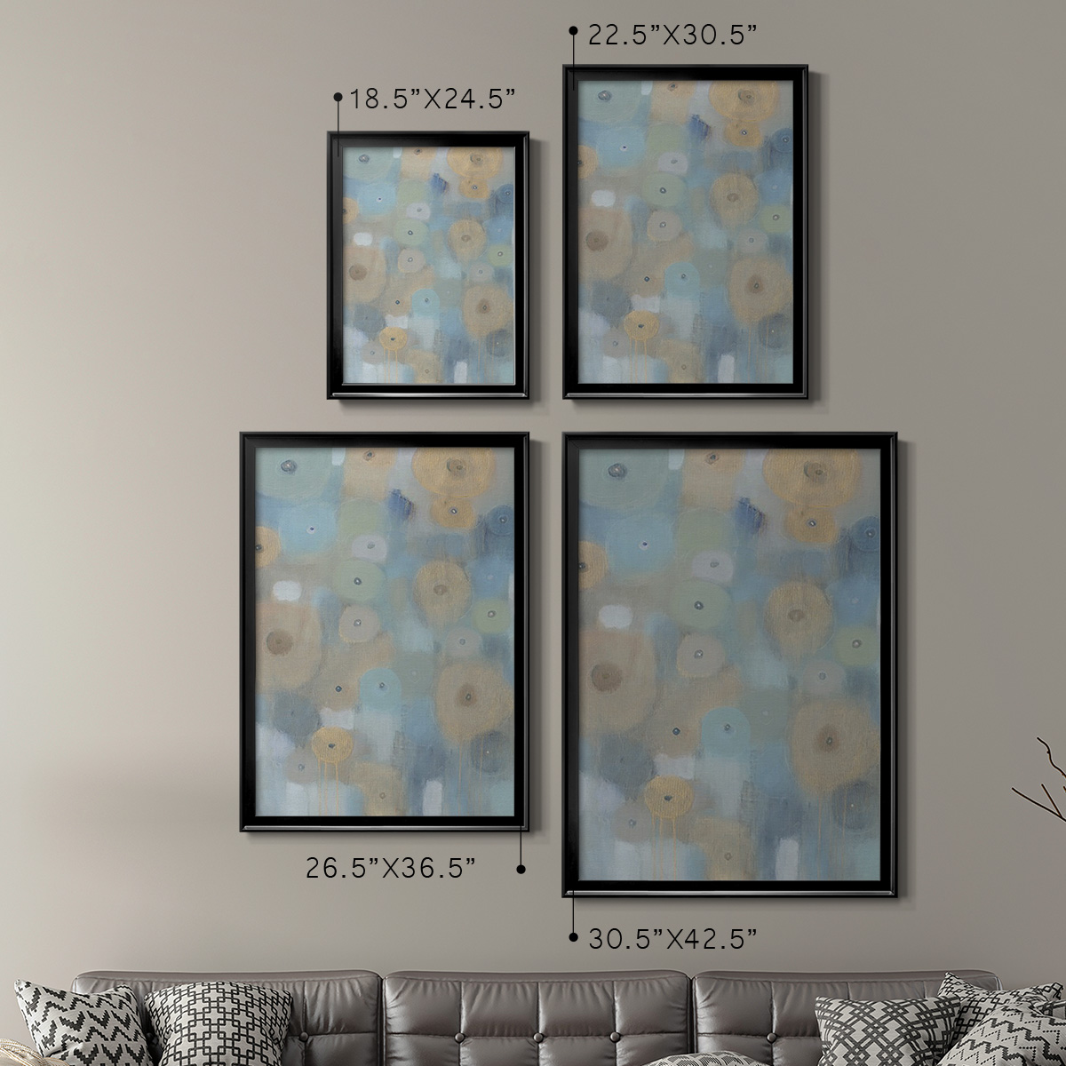 Spinning Wheels II Premium Framed Print, in Gold, Black, or Silver - Ready to Hang