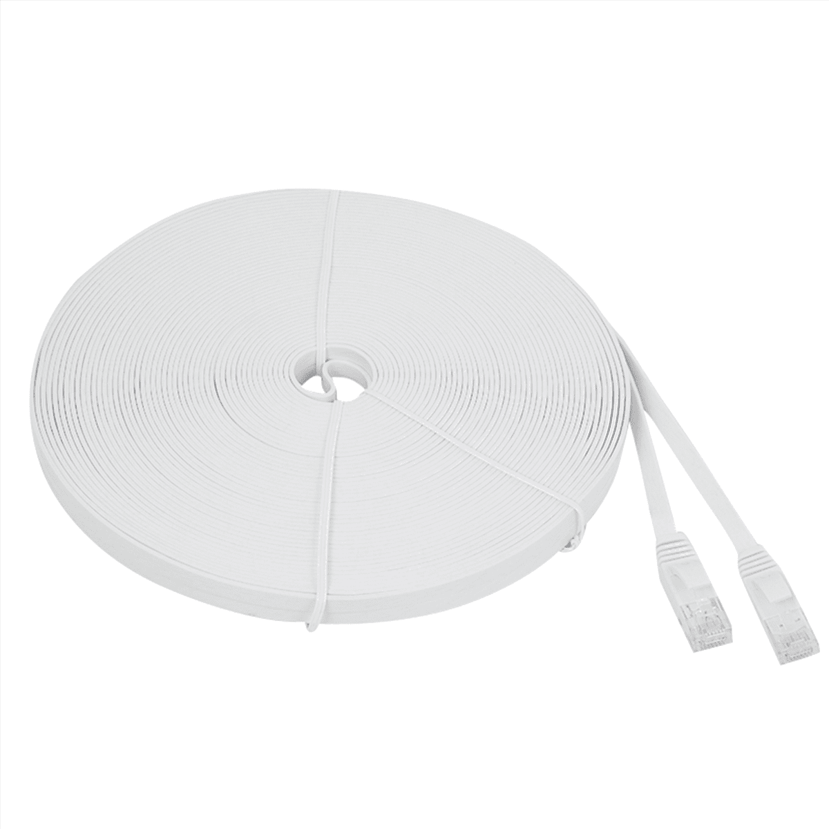 3X Cat 6 Ethernet Cable 100 Ft (30 Meters) Flat Slim Long Internet Network LAN Patch Cords,Cat6 High Speed Computer Wire,3 x ethernet cable,White