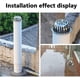 thumbnail image 5 of Filtro protector de canalón en forma de cúpula resistente a la intemperie, filtro de bajante de acero inoxidable con diseño hueco que garantiza un flujo de agua ininterrumpido para uso en exteriores, 5 of 5