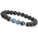 thumbnail image 1 of designs Pulsera de Piedra de Lava con Cuentas de Chakra para Hombre - Pulsera de Piedra Natural con Cuentas de Lava Negras I Pulsera Energética para Hombre Unisize, 1 of 5