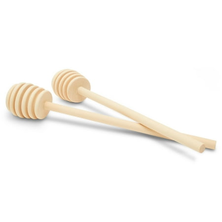 

Large Wooden Honey Dippers 8 Pack of 12 Honey Dipper Sticks for Party Favors Décor and Food Boards by Woodpeckers